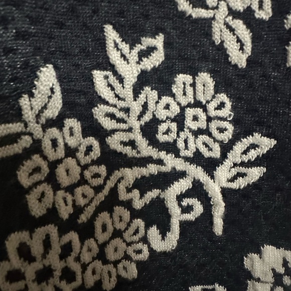 Mix by 41 Hawthorn Dress Navy Blue White Floral - Picture 5 of 5